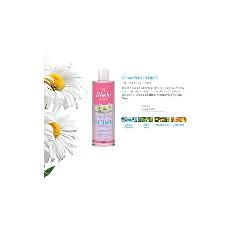 Shampoo Intimo de uso externo, sensación de limpieza y confort