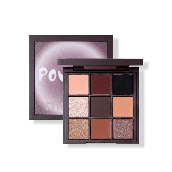 Paleta de Sombras de Ojos 9 Colores, Resistente al Agua