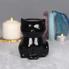 Ebros Gift Wicca Witchcraft Witching Hour Ceramic Black Feline Cat