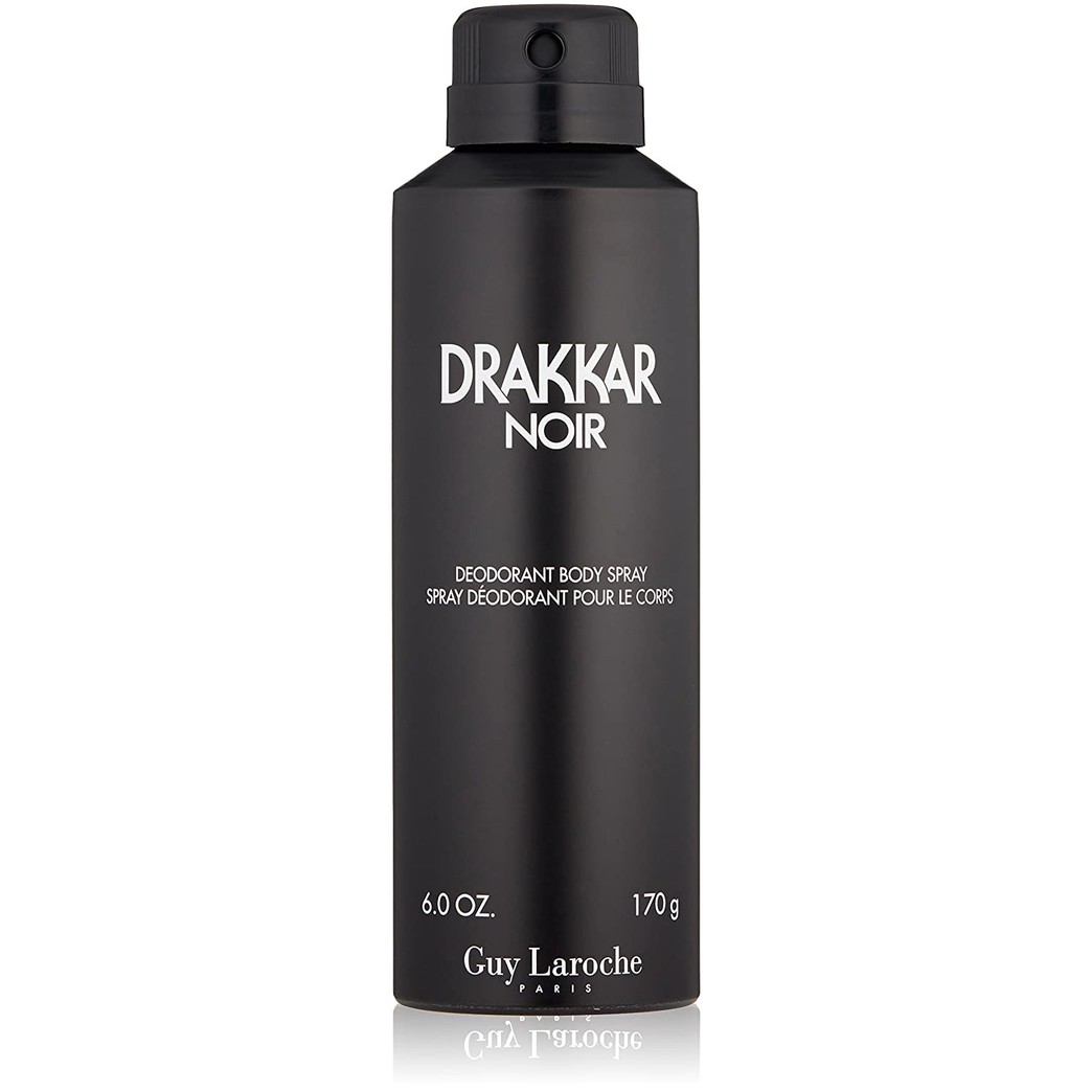 Guy Laroche Drakkar Noir Deodorant Body Spray, Lavender, 6 Oz