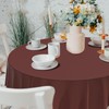 CXPSINC 2 Pack Premium Disposable Plastic Tablecloth 84" Round Table