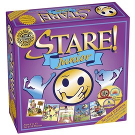 Stare Junior Board Game, A Game Where Kids Recall What They See. Fun Images Engage The Observational Skills of The Entire Family! Ages 6-12 with Special Rules for Parents