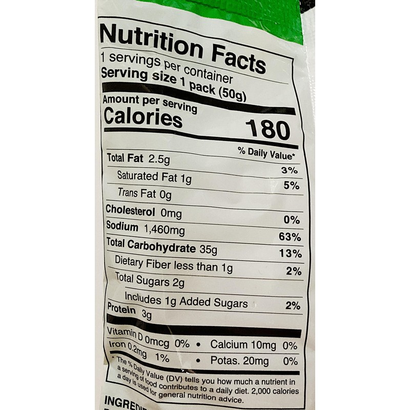 Flat Noodles,Oriental Style Flat Noodles, Clear Soup, 1.76 oz, Quick