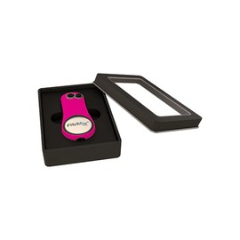 Pitchfix Switchblade Divot Repair Tool Gift Set Includes Fusion 2.5 Divot Repair Tool with Removable Ball Marker Integrated Pencil Sharpener - Best Divot Fixer (Neon Pink)