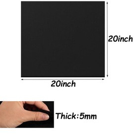 Aisetmoon 2 Pack Carbon Fiber Welding Blanket Fireproof, 20" x 20" x 5mm Heat Resistant Flame Retardant Protective Mat to 2000°F Heat Resistant Insulation Pad for Wood Stove Grill, Glass Blowing