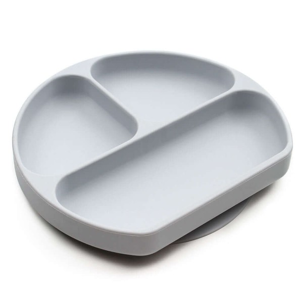 Bumkins Silicone Grip Dish | Grey