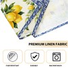 Mediterranean Lemon Placemats Set of 4, Indoor Outdoor Home Table