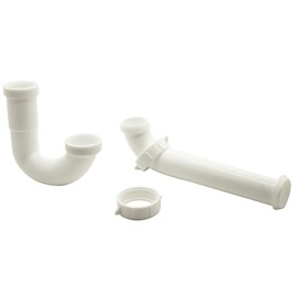 GULUANT Replacement 1682-T 1-1/4 Inch PVC Tubular P-Trap With Nut & Washer for Thrifco Plumbing 4401682