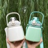 Insulated Water Bottle 650ML 304 Stainless Steel Straw Bottle for