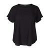 Zizzi Large Sizes Women's Short Sleeve Blouse with Crew Neck