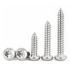 HAISHANG Pack of 50 Self-Tapping Screws M4 x 18 mm,