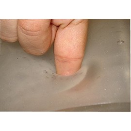 Semi Liquid Polymer Gel Sheet 1/2" Thick- 18" X 18" - Ultimate Gel Pad for All Cushioning Purposes: Seat Cushion, Motorcycle Gel Pad, Arm Rest..etc