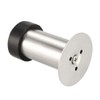 sourcing map Door Stopper Cylindrical Floor Mount Stop Brushed Stainless