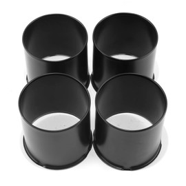 RTrhinotuning 4PCS 4.25" 108mm Push Through Center Caps Wheel Hub Caps Open for Truck Trailer Wheel Rim, 4.25" Hub, 4.27" Tall Black