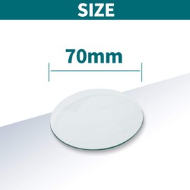 Young4us Watch Glass Beaker Cover Set, 6 Pcs Lab Watch Glasses in 150mm, 100mm, 70mm for Laboratory, Science and Chemical Experiment (150 mm x 2, 100 mm x 2, 70 mm x 2)