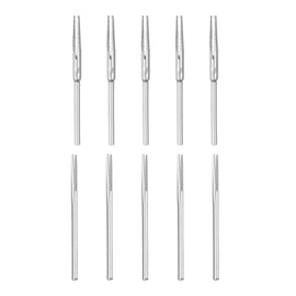 sourcing map 2.35mm Shank Split Tapered Straight Mandrel Sandpaper Holder for Abrasive Sanding Disc 10 Pcs