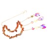 Moon Wind Chimes Bright Crystal Hanging Pendant Window Decoration for