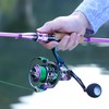 Sougayilang Spinning Rod Reel Combos,Colorful Two Pieces Spinning Pole with