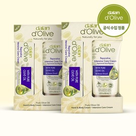 [Dalan] Olive Intensive Hand Cream (20ml+60ml) Set of 2 / [달란] 올리브 인텐시브 핸드크림 (20ml+60ml) 세트 2개
