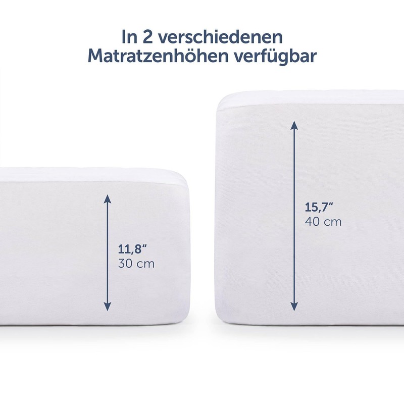 Mattress Protector Quilted Standard Adrian: 90 x 190 x 40