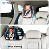 Baby Car Mirror,Baby Mirror with Wide Rearview & 361° Rotation,Baby