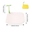 2 Pack Silicone Bathtub Drain Stopper, Square Flat Drain Cover