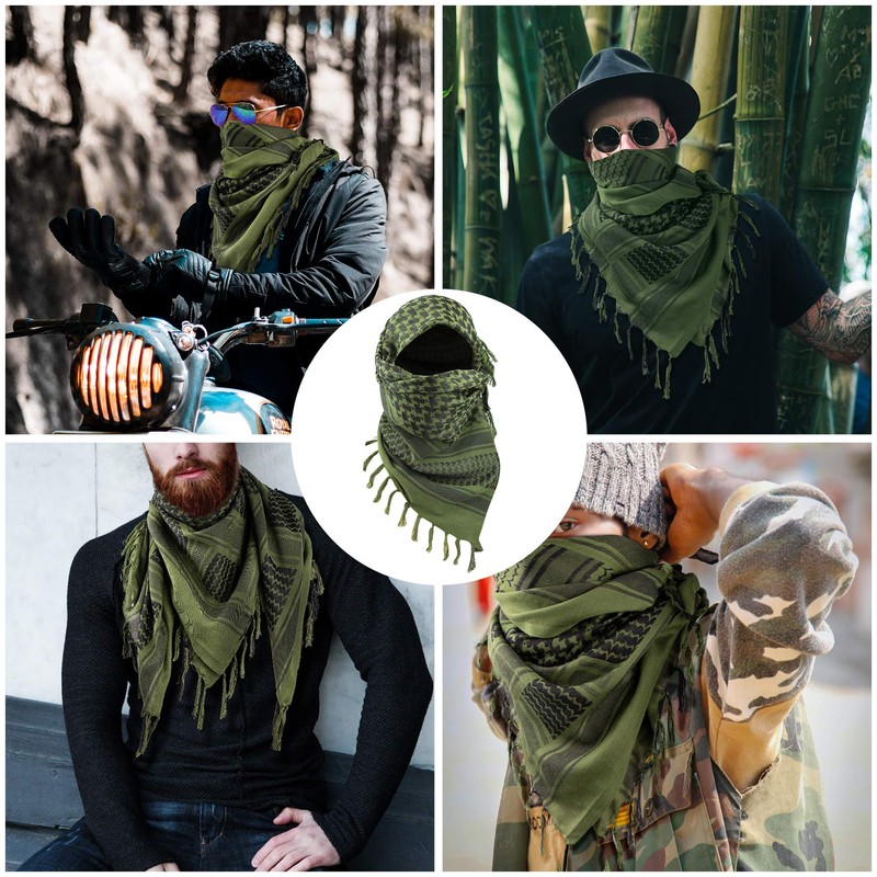 IronSeals 100% Cotton Tactical Desert Scarf Wrap, Arab Scarf Wrap