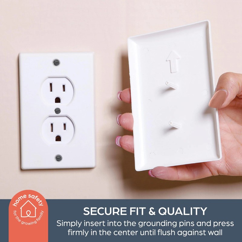 Dreambaby Paintable Outlet Covers 2 Pack Baby Safety Electrical Socket