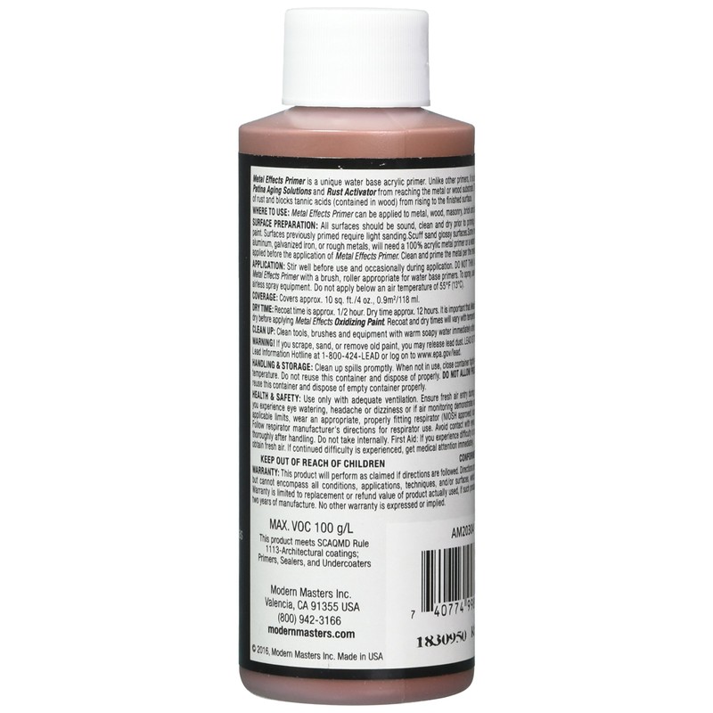 Modern Masters AM203-04 Metal Effects Primer , 4-Ounce