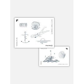Under the Sea tattoo sticker set / Under the Sea 타투 스티커 세트