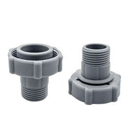 BKIFU Swimming Pool Drain adapter Fitting Connects Fit for Coleman Pools,for Coleman P6A1420,P6D1420 Pools drain hose adapter 1.5-Inch,above ground pool drain adapte （2 Pack）