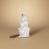 Gerson International Holiday Gingerbread House, 11.8 pulgadas de altura, resina