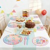 76Pcs 6 7 Birthday Decoration Plates,67 Plates and Forks Set