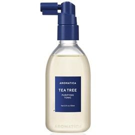 AROMATICA Tónico purificador de árbol de té, parabenos, silicona, sin sulfato, vegano, tónico calmante y refrescante para tu cuero cabelludo, ayuda a que el cabello se vea más saludable y nutrido, solo ingredientes naturales (3.38 onzas)