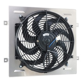 EGINCOOLER Performance Aluminum Shroud+Fan for 1964-1966 Ford Mustang / 1960-1965 Falcon 5.0L V8 at/MT 60 61 62 63 64 65 66 High Output Radiator Fan