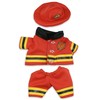 DolliBu Firefighter Dress Up Set for Teddy Bear - Firefighter
