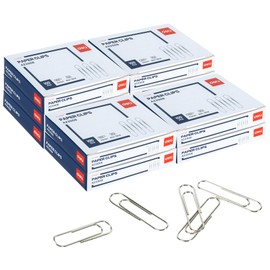 deli #1 Nonskid Paper Clips, 1000 Medium Paper Clips, 10 Boxes of 100 Each, Silver