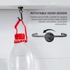 HDGSAFD Pack of 6 magnetic hooks, magnetic coat hooks, rotating