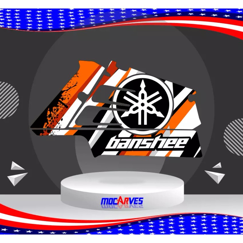 Yamaha Banshee 350 graphics kit sticker decals Vinyl Banshee