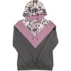 HOOEY “Berkley” Ladies Aztec/Purple/Grey Chevron Pattern with Kangaroo Pocket and