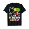 It's My 3rd Birthday Construction Monster Garbage Trucks T-Shirt
