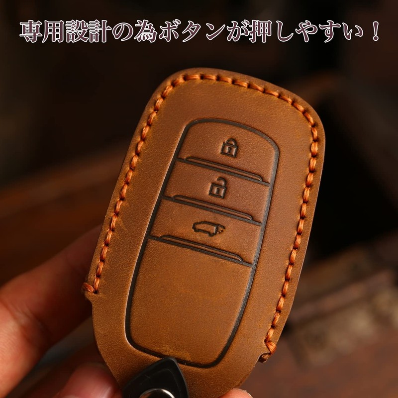 [smasol] Key Cover, Genuine Leather, Smart Key Case, Custom Parts
