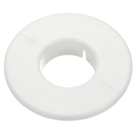 PATIKIL Wall Split Flange 2.1" (53mm), Round Detachable Escutcheon Plate Buckles Water Pipe Cover for Kitchen Bathroom Air Conditioner Arm Pipe Faucet Decoration, White