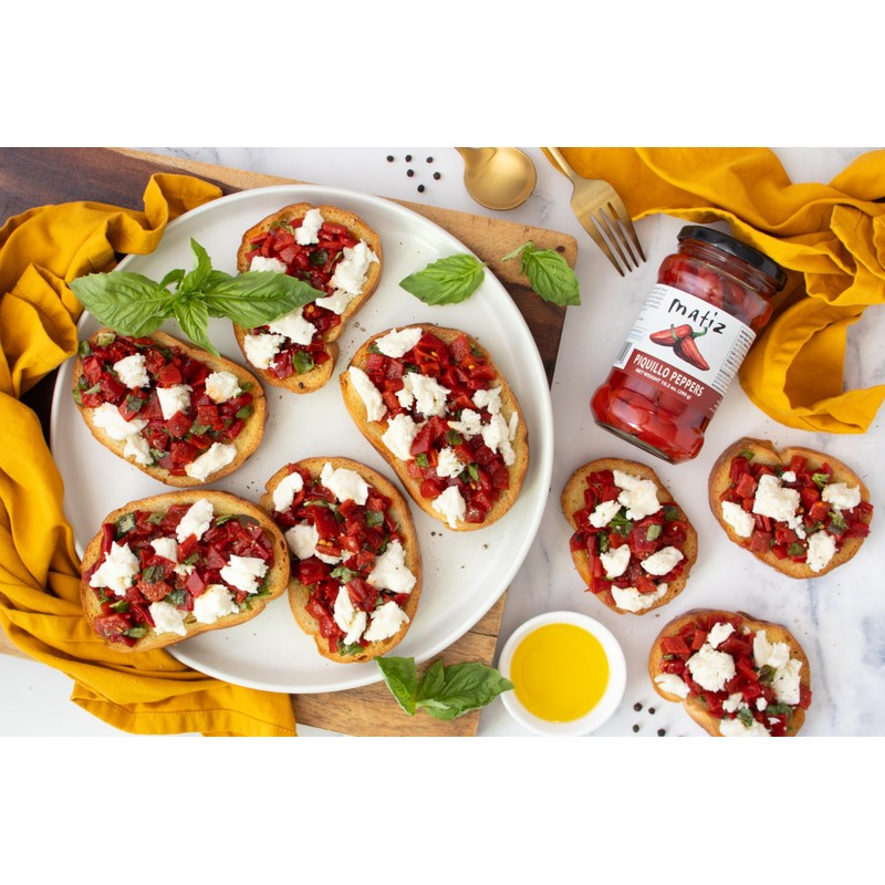 Matiz Piquillo Peppers | 10.2 oz Jar | Whole Sweet