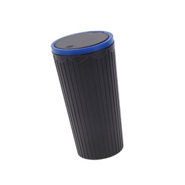 REPAIROCK Car Trash Can Trash Bin Portable 3.5" Width 6.3" Height Blue Plastic Auto Replacement Parts
