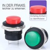16 mm Momentary Push Button On Off Switch Assorted Red