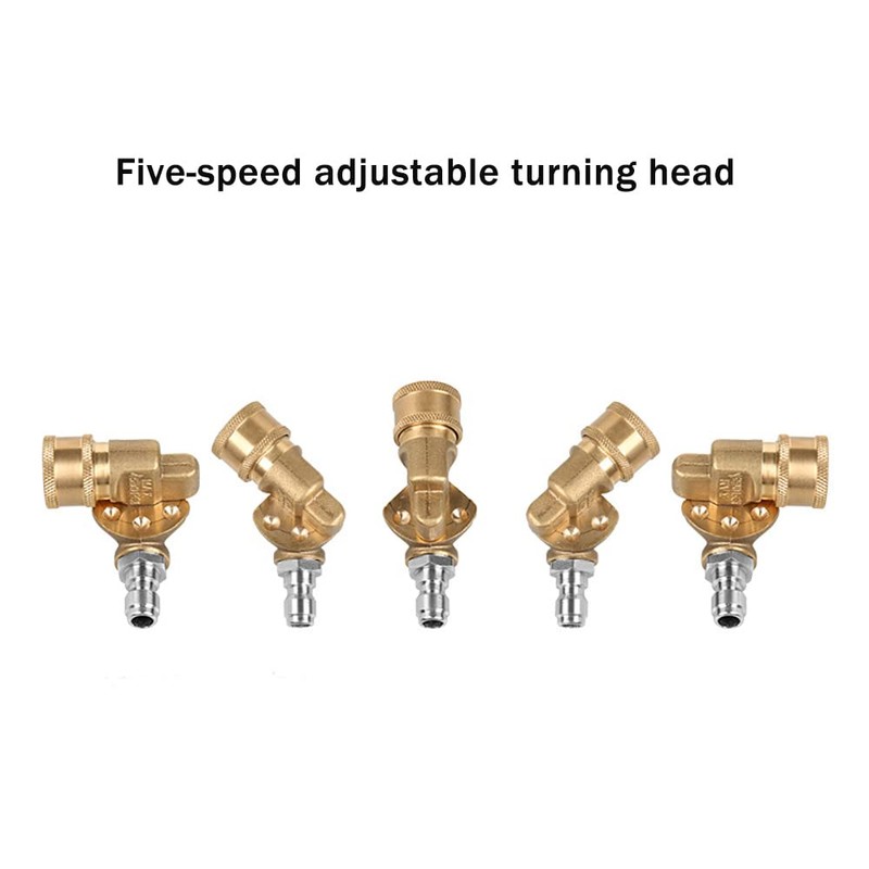 VOANZO Brass Pivoting Coupler|Adaptor for High Pressure Washer Tips 1/4