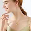 Pearl Necklace Infinity Circle Sterling Silver Pendant Necklaces for Women