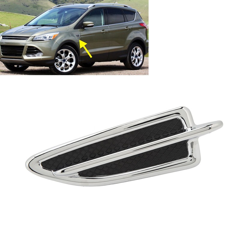 Front Mudguard Vent Molding Chrome Stylish Easy Installation Mud Flap