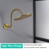 SEABEFORE 13 Inch Shower Arm,S Shaped Shower Head Riser Pipe